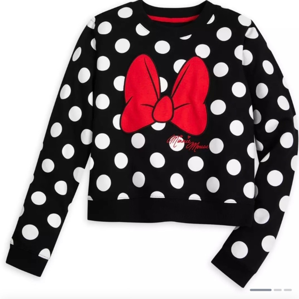Disney Minnie Mouse Cropped Pullover Sweatshirt 3X